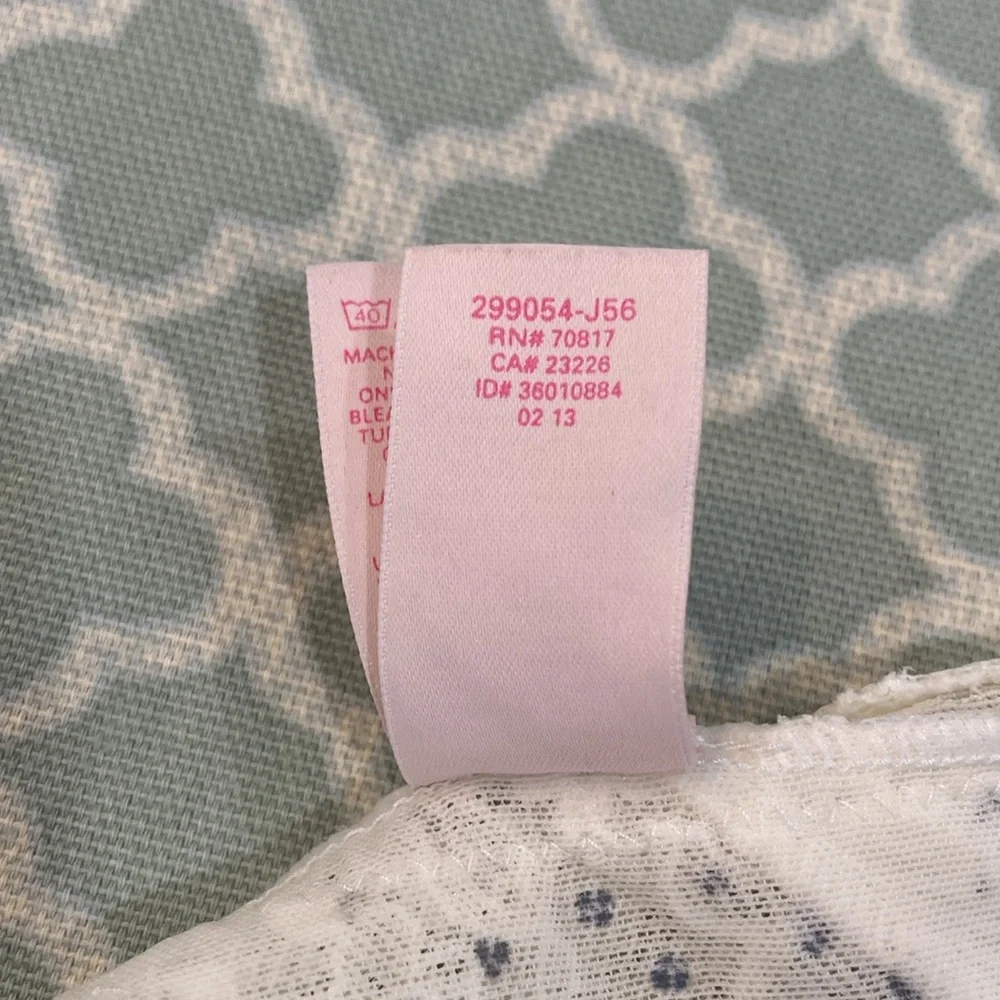 Vintage Victoria’s Secret Dream Angels White Shimmer Lace Rhinestone Thong L - Picture 9 of 10